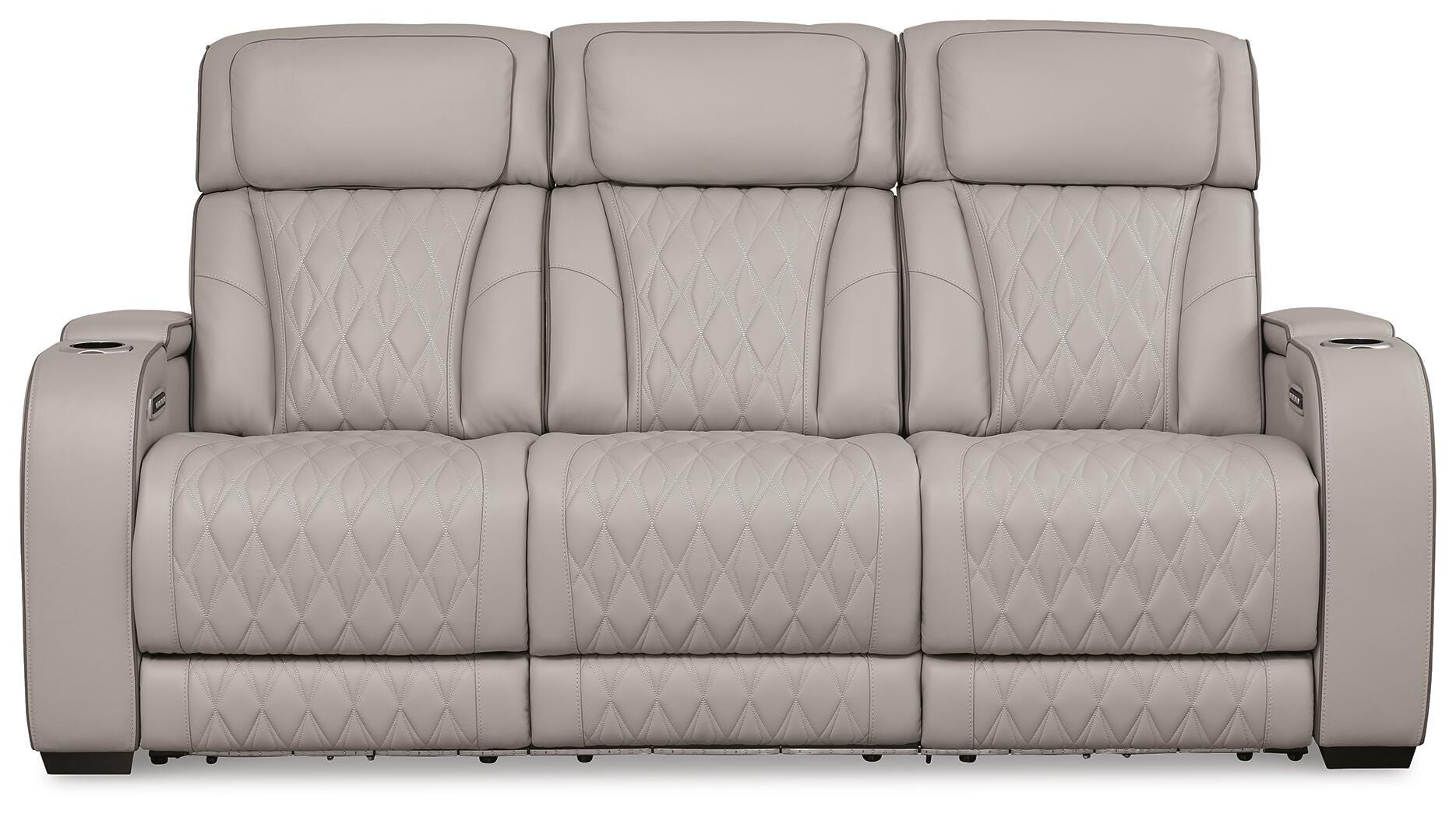 Beacon Point Dual Power Leather Sofa, Loveseat and Recliner