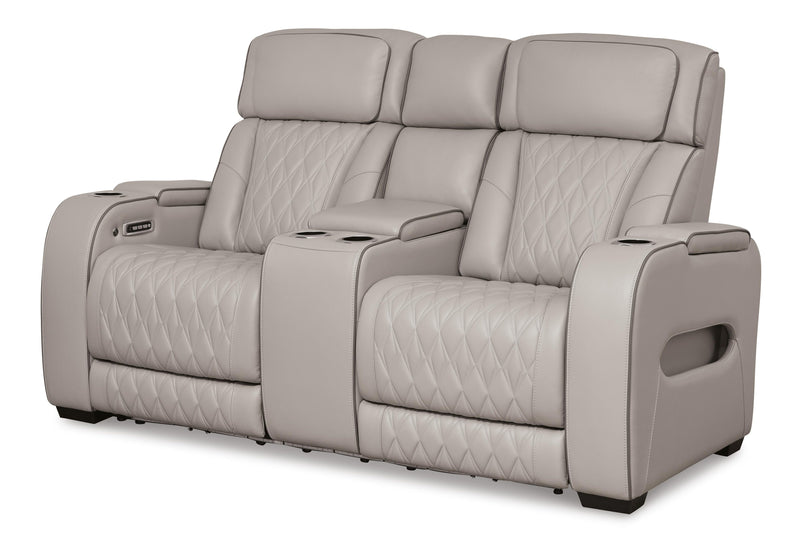 Beacon Point Power Reclining Loveseat with Console