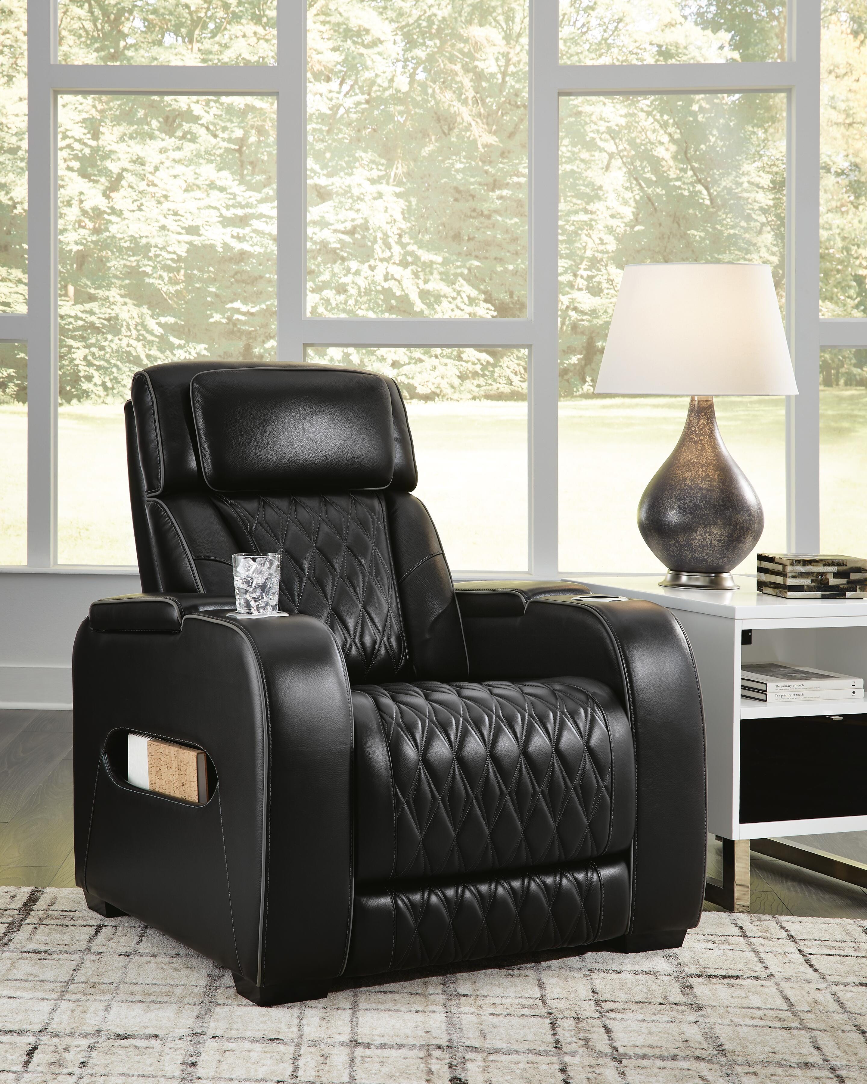 Boyington Dual Power Leather Sofa, Loveseat and Recliner