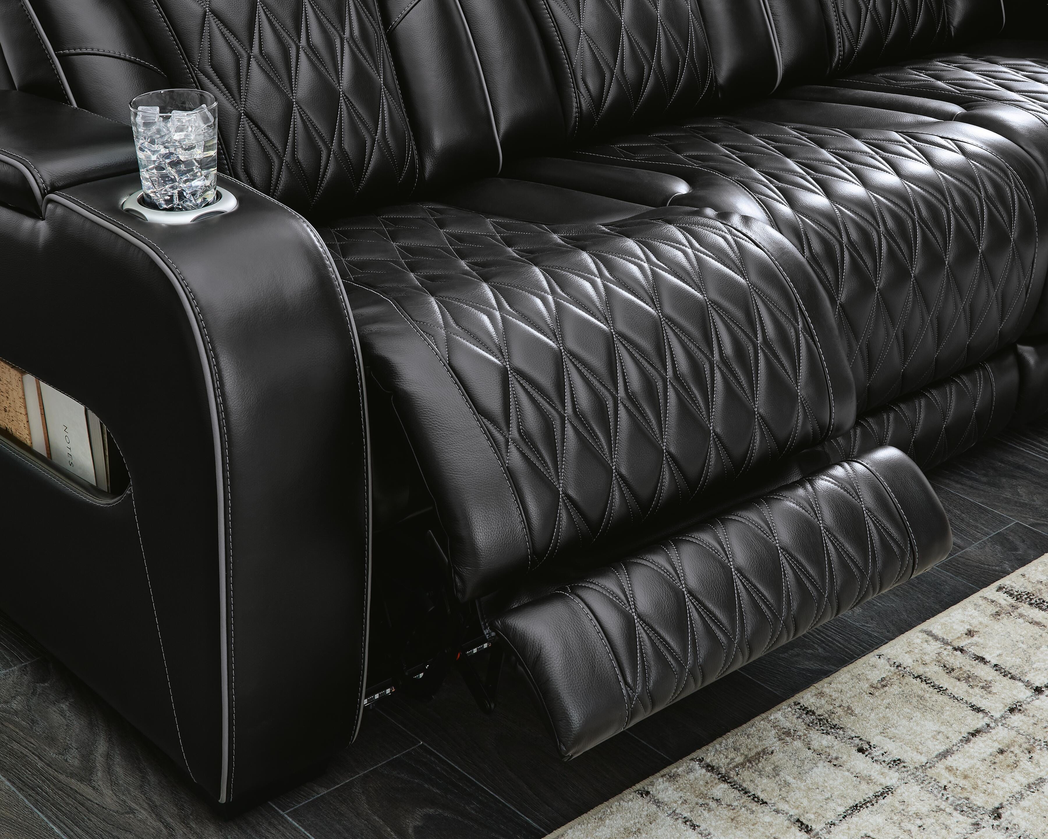 Boyington Dual Power Leather Reclining Sofa and Loveseat