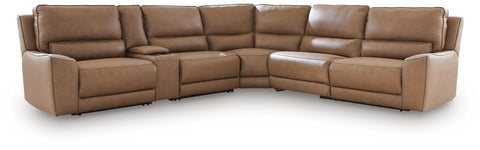 DeepWakes 6-Piece Reclining Sectional with Storage Console