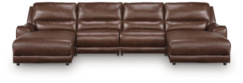 DeepWakes 4-Piece Power Reclining Sectional with Chaise