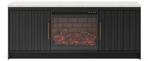 Cadmori 63" TV Stand with Electric Fireplace